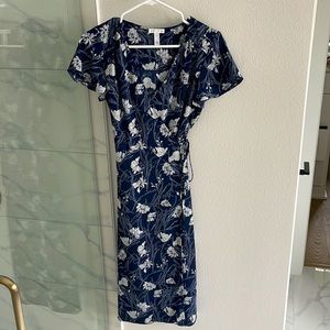 Like NEW- Leith Wrap Midi Dress- Size XS